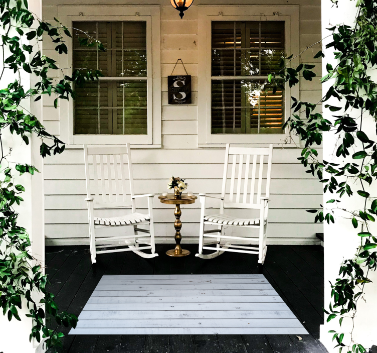 Rustic Wooden wood effect vinyl rug - TenStickers