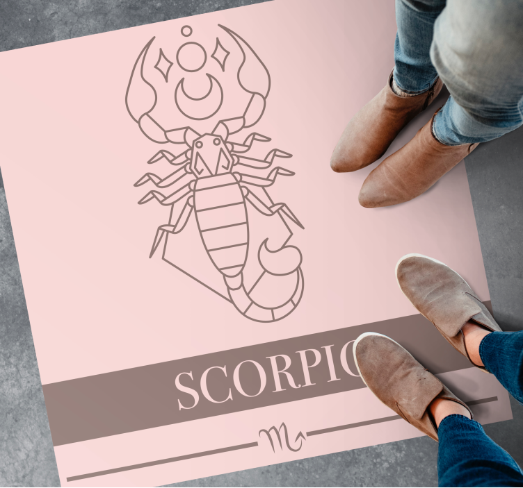 Scorpio Zodiac custom rug - TenStickers