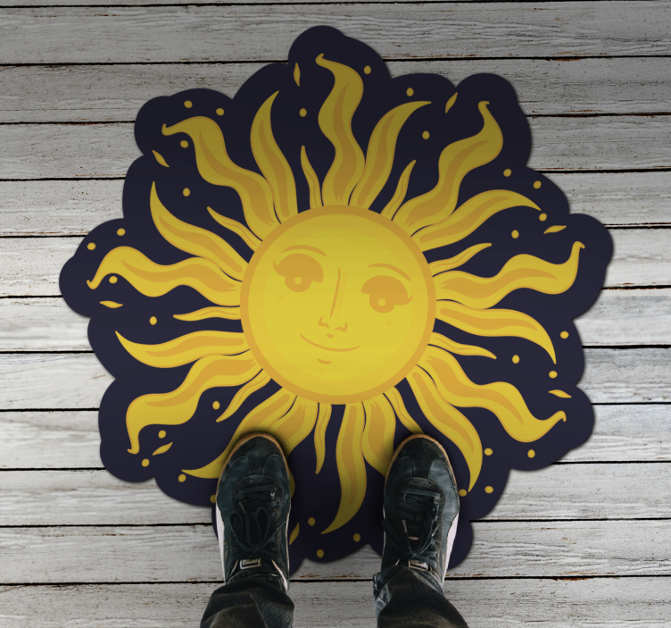 Sunny Disposition nature vinyl rug - TenStickers