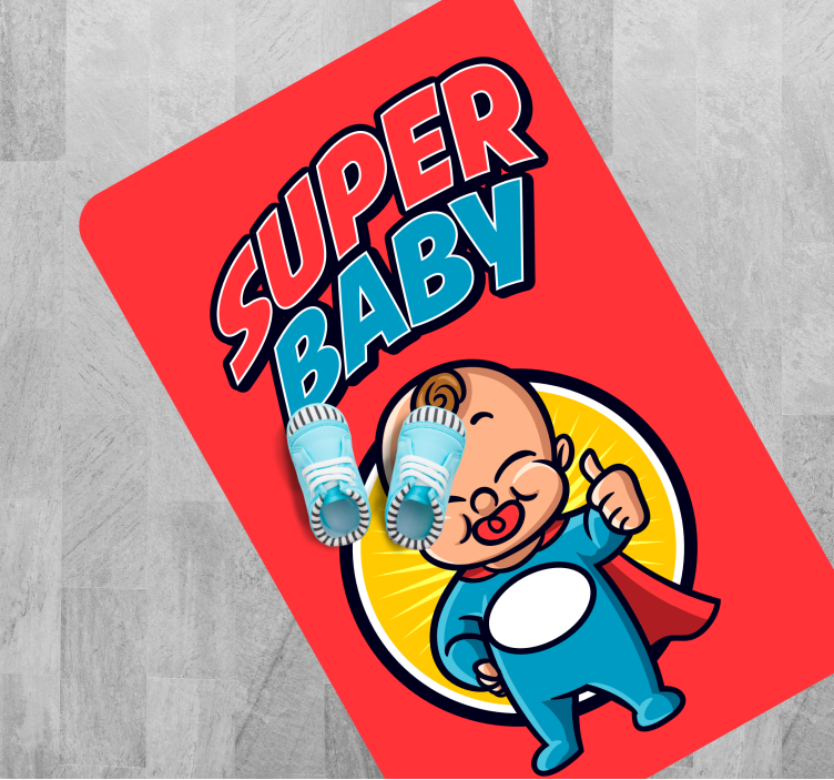 Superhero Infant Theme kids rug - TenStickers