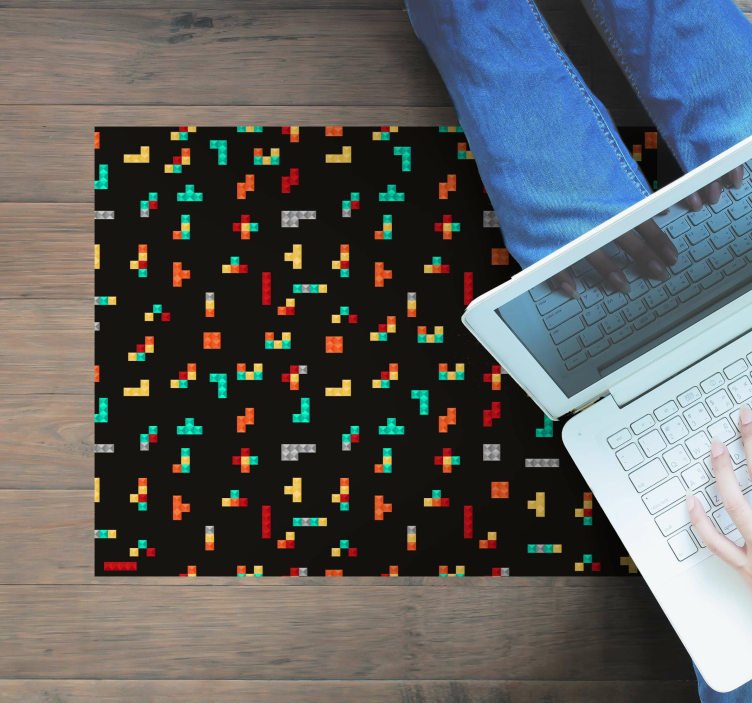 Tetris Theme game vinyl rug - TenStickers