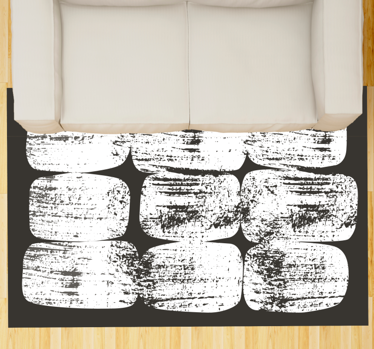 Textured Monochrome Blocks rectangle carpet - TenStickers