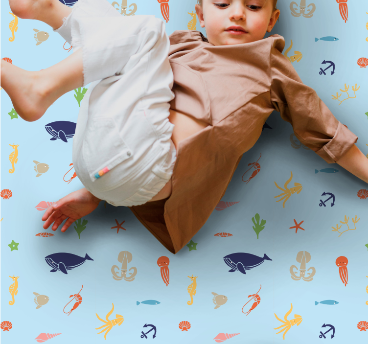 Underwater Adventure kids vinyl rug - TenStickers