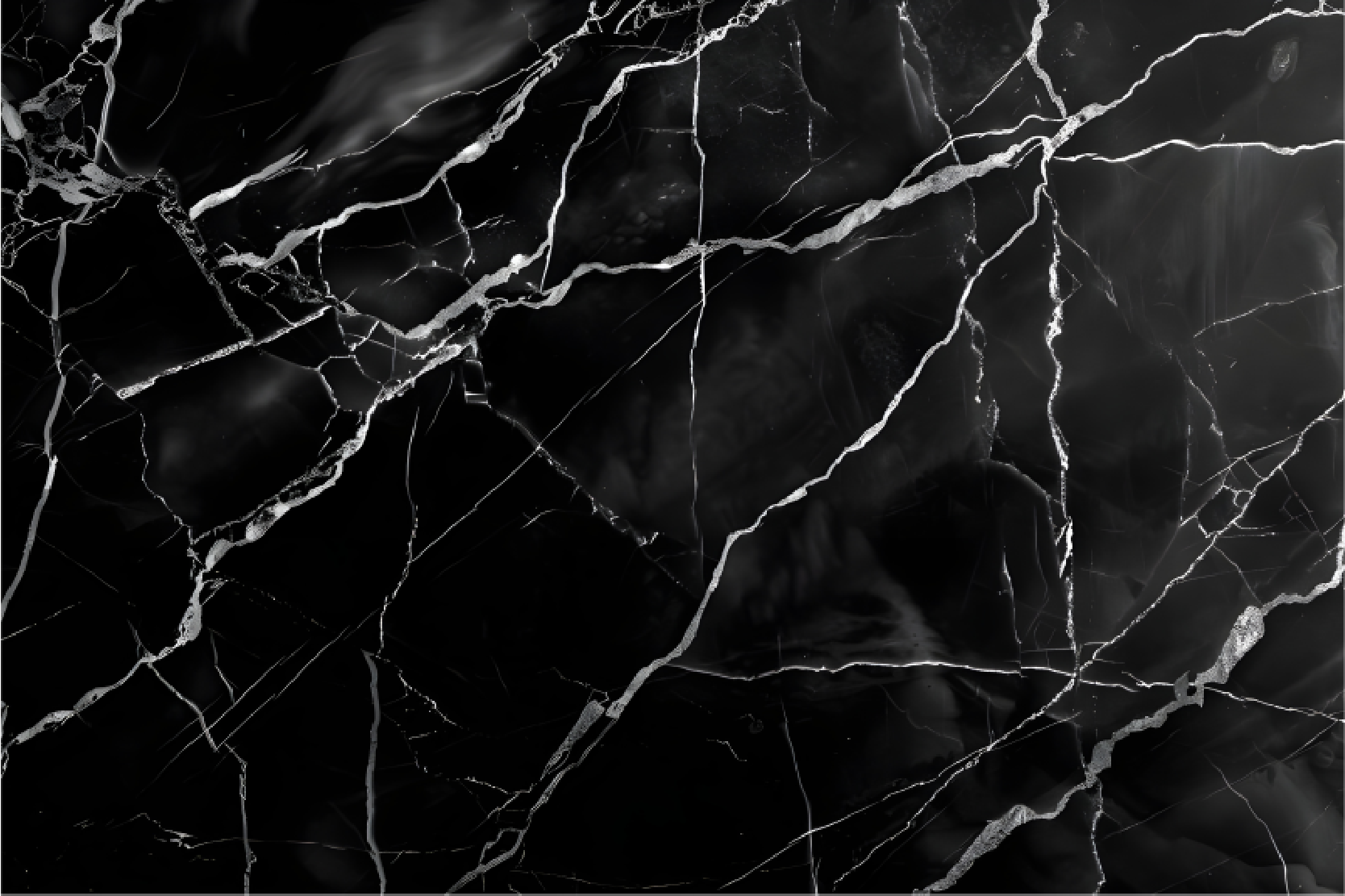 Marble imitation black vinyl rug - TenStickers