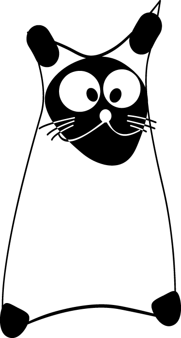 Animal vinyl rug in original monochrome outline - TenStickers