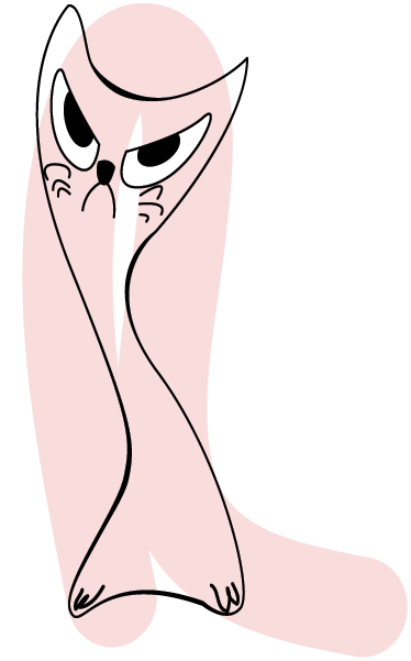 Angry silhouette animal vinyl rug - TenStickers