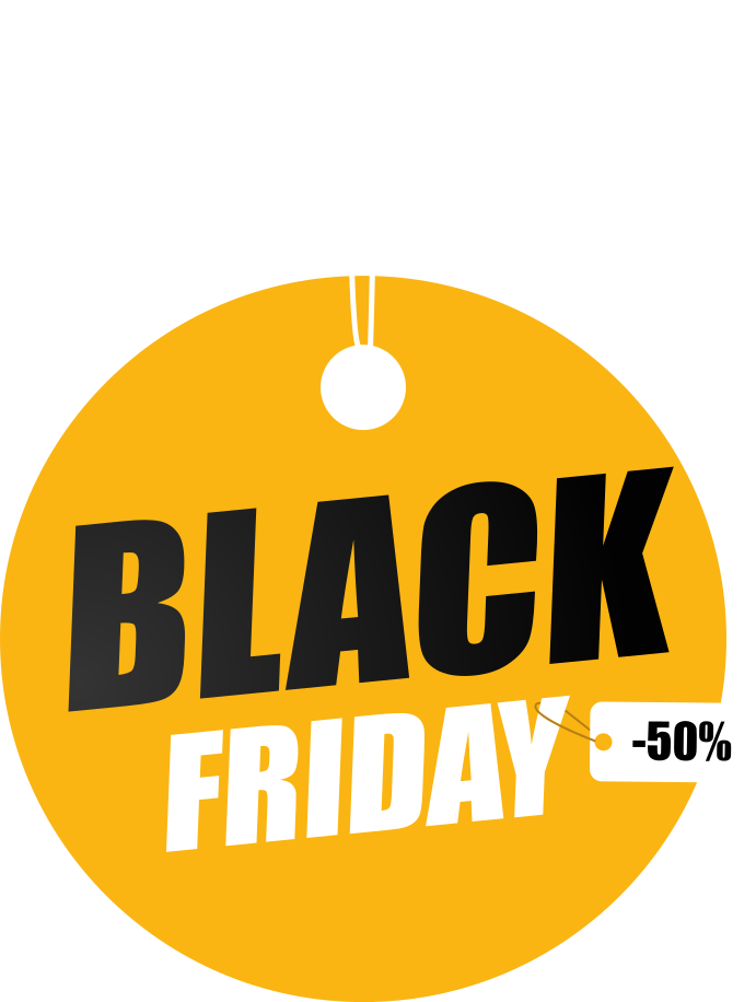 Black friday vinyl rug personalised black friday circle - TenStickers