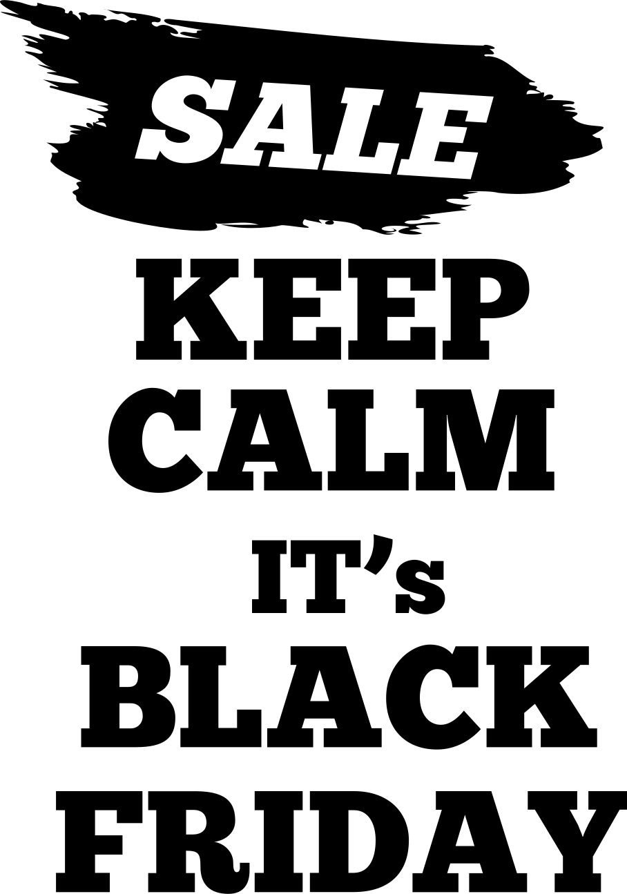 Black friday vinyl rug promotional sale flag - TenStickers