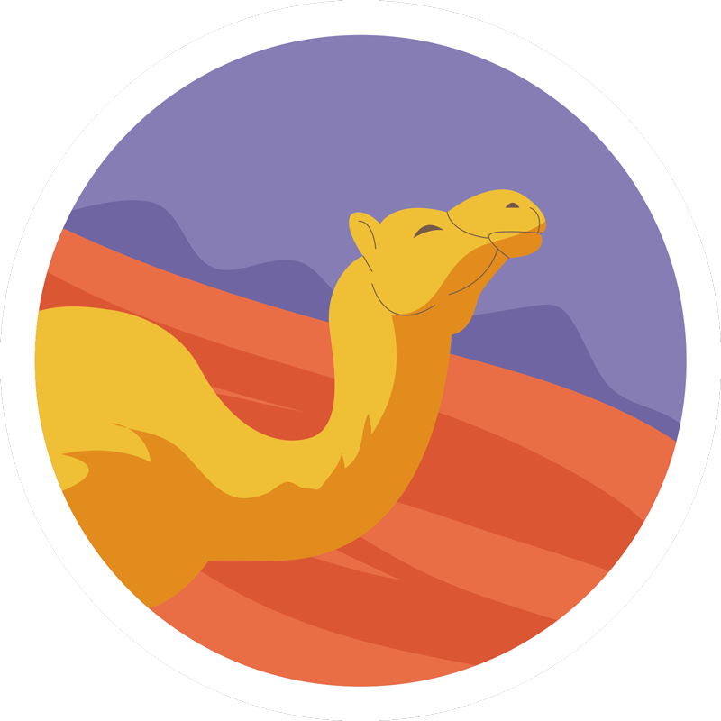 Animal vinyl rug desert animal - TenStickers