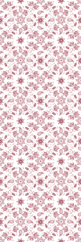 Floral pattern panel floral vinyl rug - TenStickers