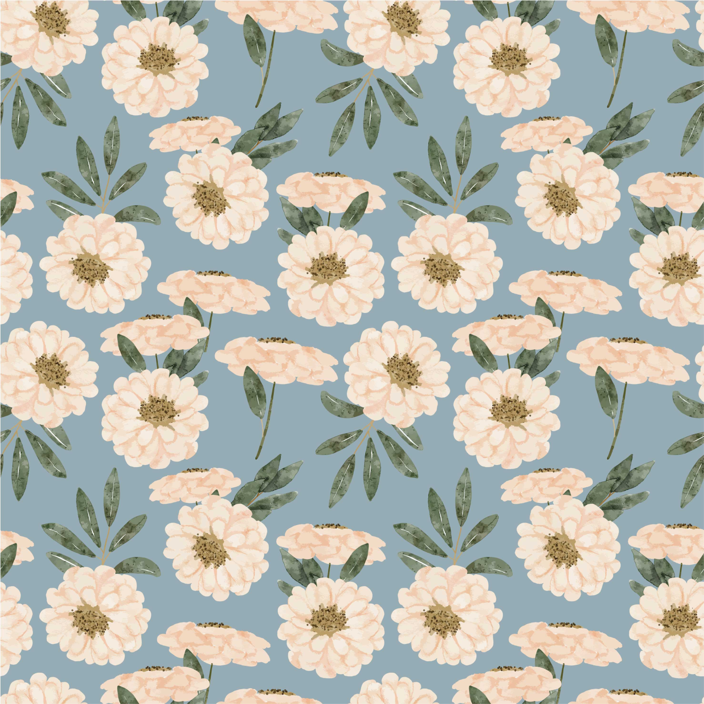 Floral vinyl rug in exotic paint design - TenStickers