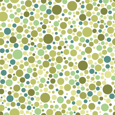 Green polka dots dining room vinyl rug - TenStickers