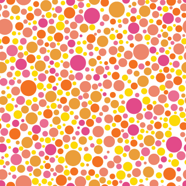 Warm bubbles dining room vinyl rug - TenStickers