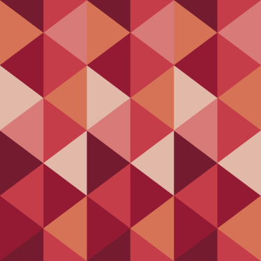 Dining room vinyl rug in red and pink triangles - TenStickers