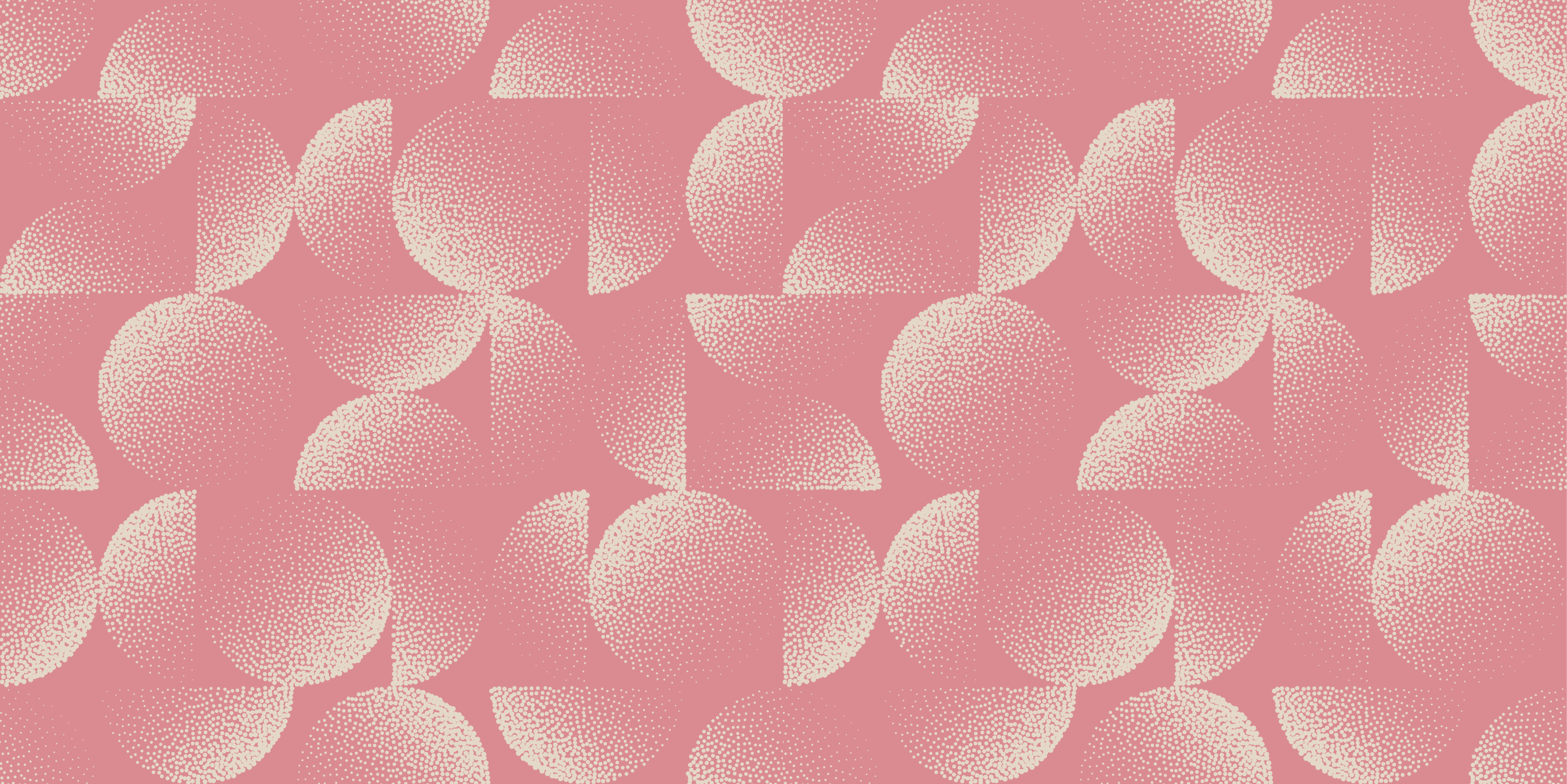 Pastel half circles dining room vinyl rug - TenStickers