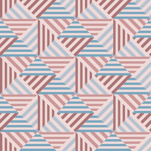 Dining room vinyl rug with abstract geometry design - TenStickers