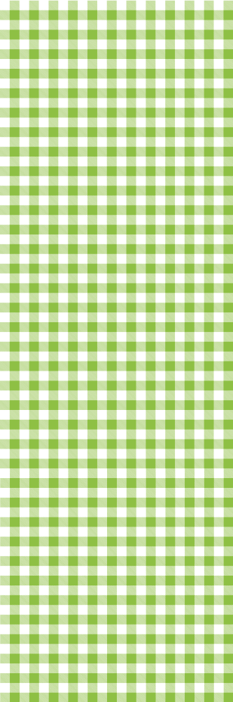 Kitchen vinyl rug in green checked plaid design - TenStickers