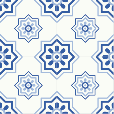Bathroom vinyl rug blue tile adhesive - TenStickers