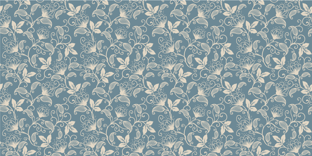 Floral vinyl rug with flower design - TenStickers