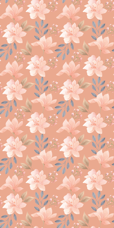 Floral vinyl rug with blossom floral design - TenStickers