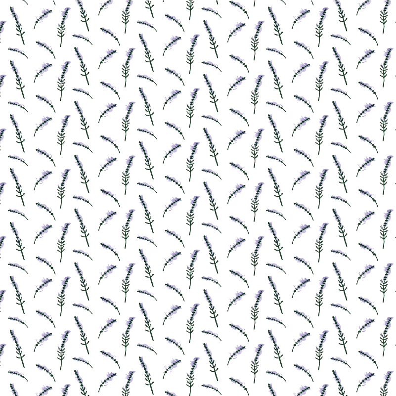 Flower rug lavender pattern - TenStickers