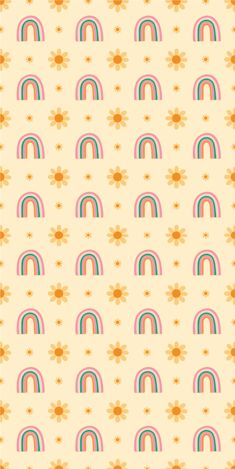 Flower rug blossoms and rainbows - TenStickers