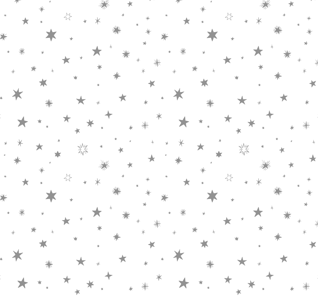 Star vinyl rug in gray with white stars - TenStickers