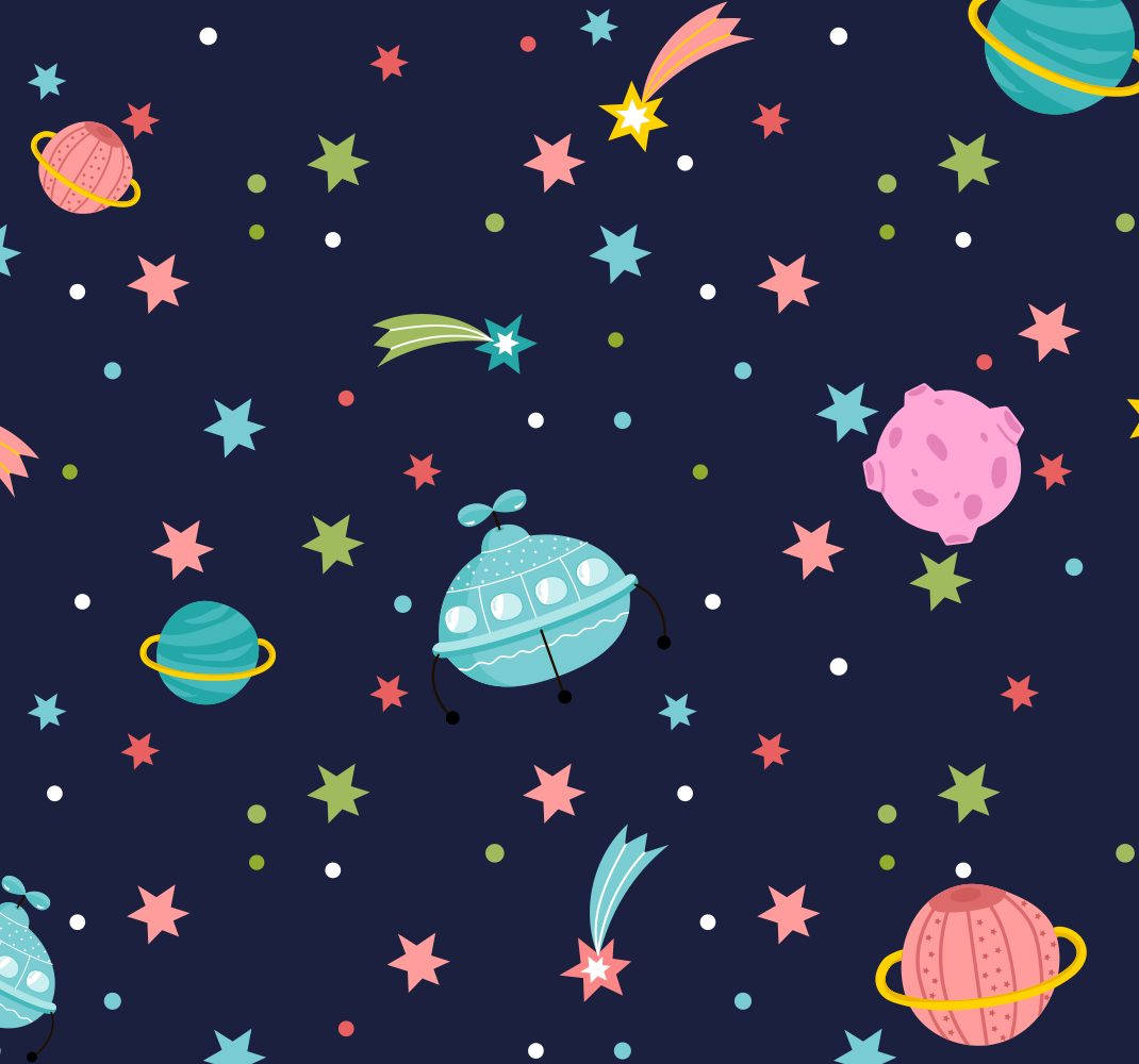 Star vinyl rug celestial space - TenStickers