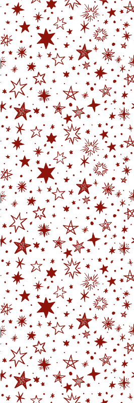 Star vinyl rug in red watercolour star design - TenStickers