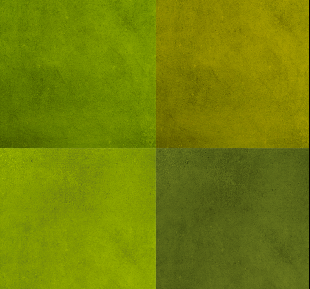 Geometric vinyl rug in modern green squares - TenStickers