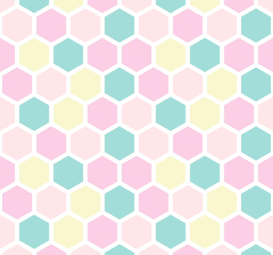 Geometric vinyl rug with geometric pattern and pastel colors - TenStickers