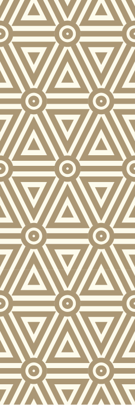 Geometric vinyl rug retro vintage style - TenStickers