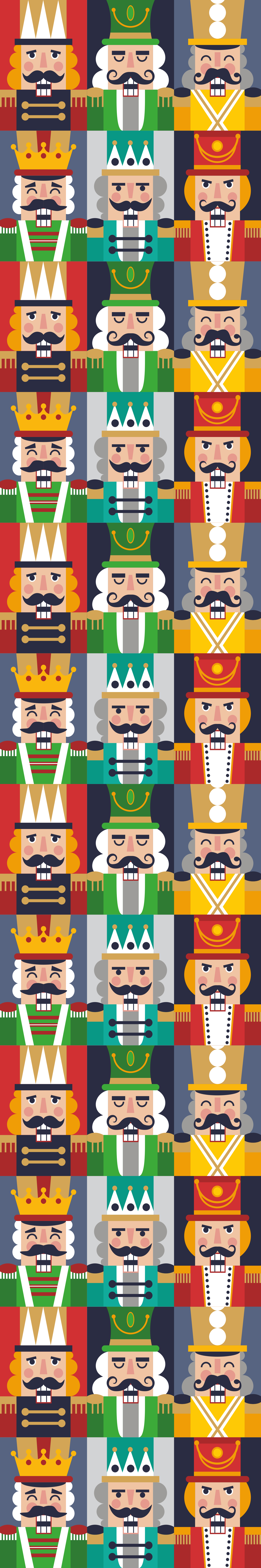 Christmas vinyl rug with nutcracker designs - TenStickers
