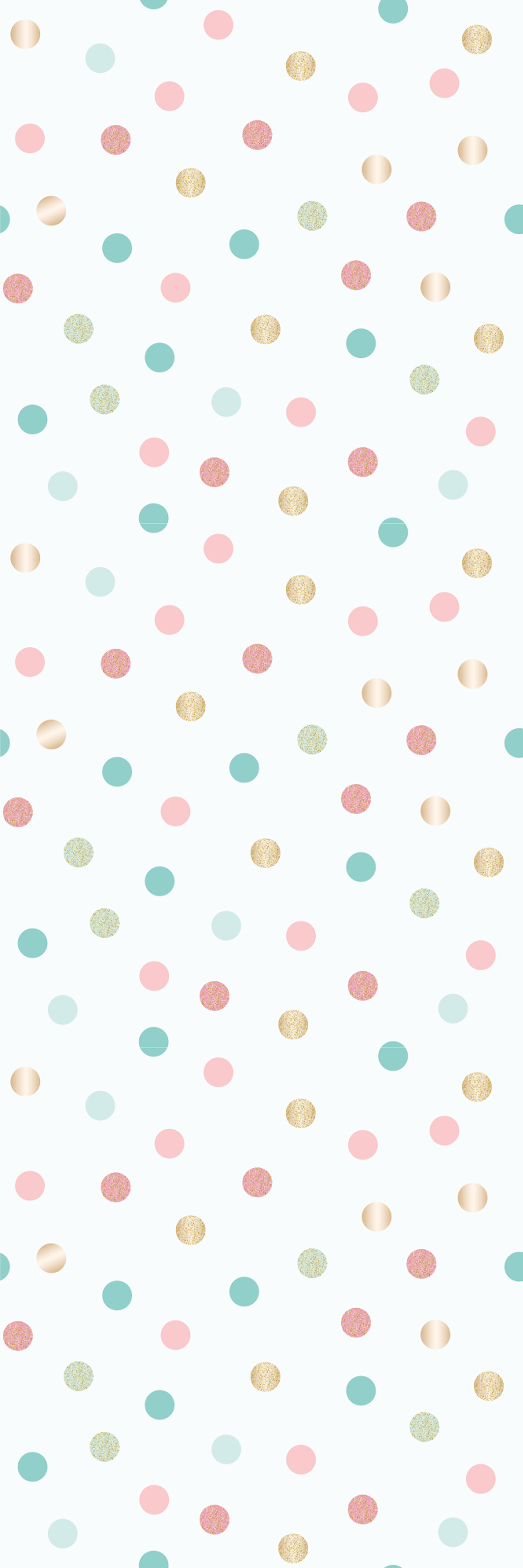 Bedroom vinyl rug with glitter confetti polka dots - TenStickers