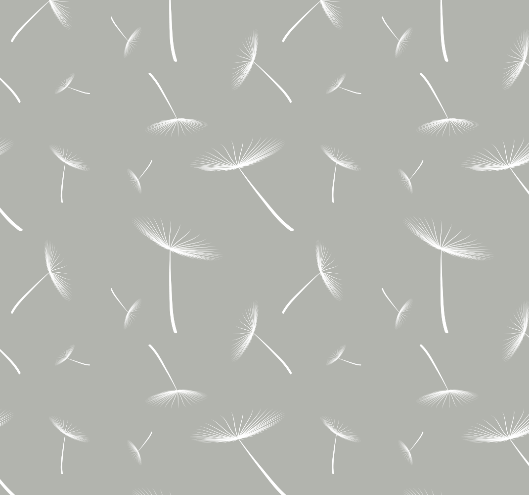 Grey floral light bedroom vinyl rug - TenStickers