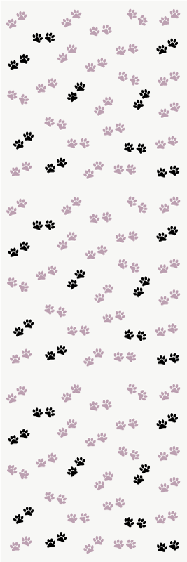 Cats paw marks bedroom vinyl rug - TenStickers