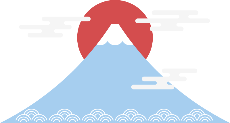 Nature vinyl rug inspired by asian mountain style - TenStickers