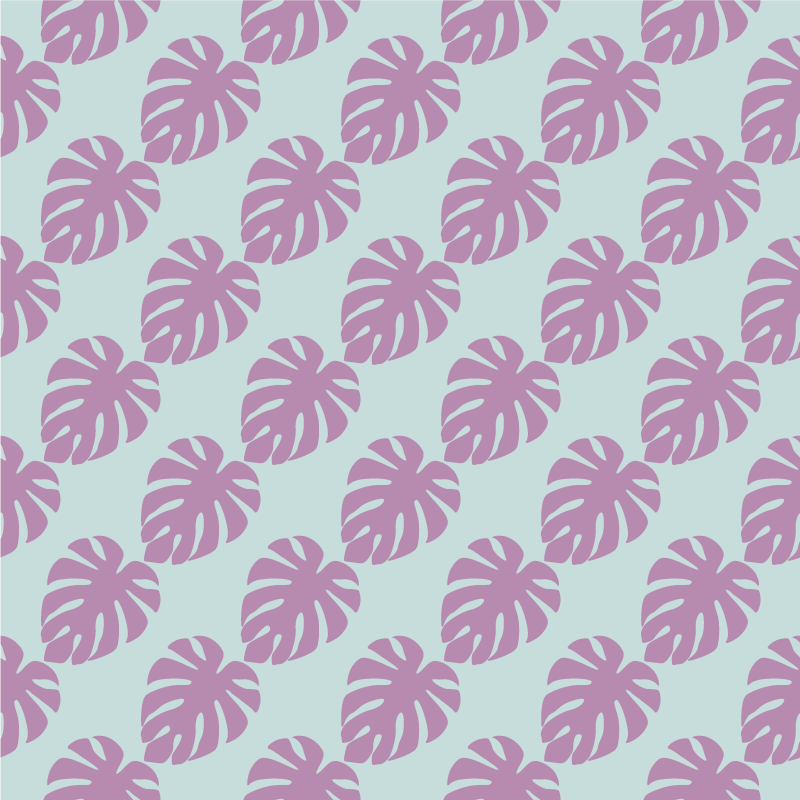 Nature vinyl rug with leaf pattern design - TenStickers