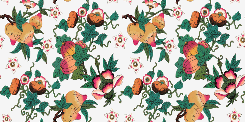 Multicolor floral summer print floral vinyl rug - TenStickers