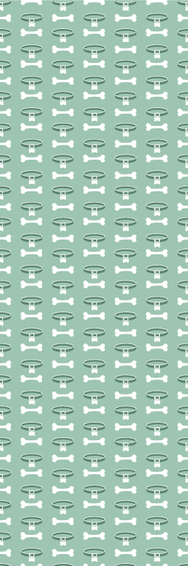 Bedroom vinyl rug with an incredibly vibrant dog pattern - TenStickers