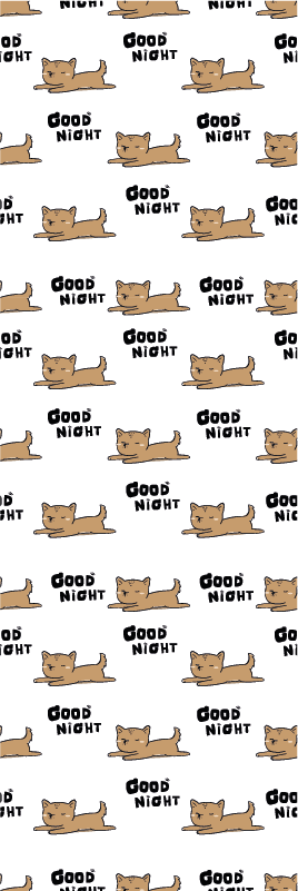 Bedroom vinyl rug with cute dog sleeping design - TenStickers