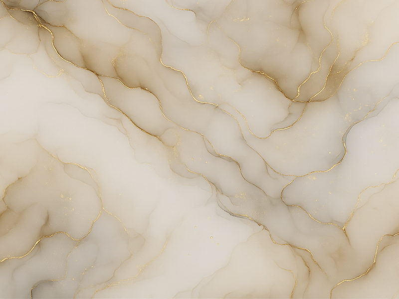 Bedroom vinyl rug in marble with gold - TenStickers