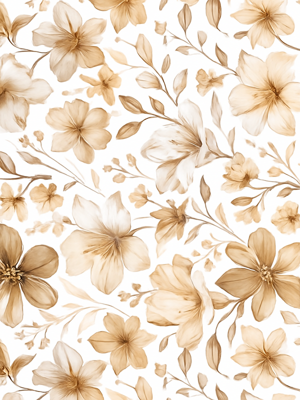 Bedroom vinyl rug with realistic floral design - TenStickers