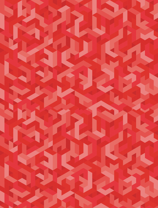 Geometric vinyl rug with detailed patterns - TenStickers