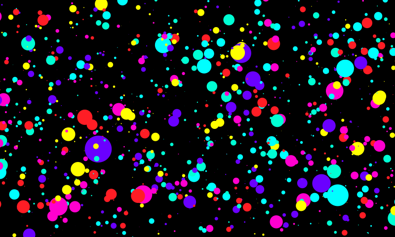 Geometric vinyl rug in colorful bubble design - TenStickers
