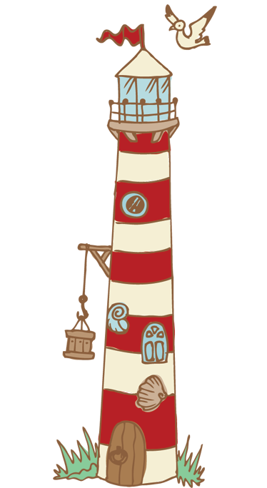 Kids vinyl rug lighthouse design - TenStickers