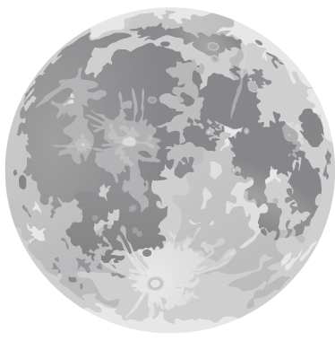 Kids vinyl rug full moon design - TenStickers