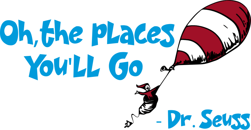 Kids vinyl rug oh the places you'll go - TenStickers