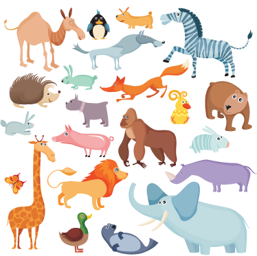Kids vinyl rug wild animal sticker - TenStickers