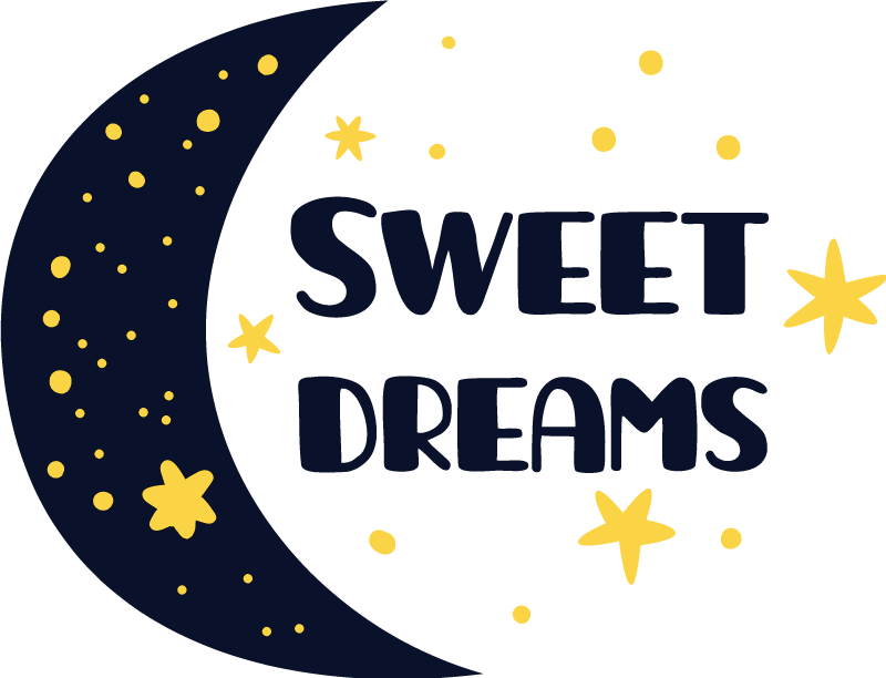 Kids vinyl rug for sweet dreams under stars - TenStickers